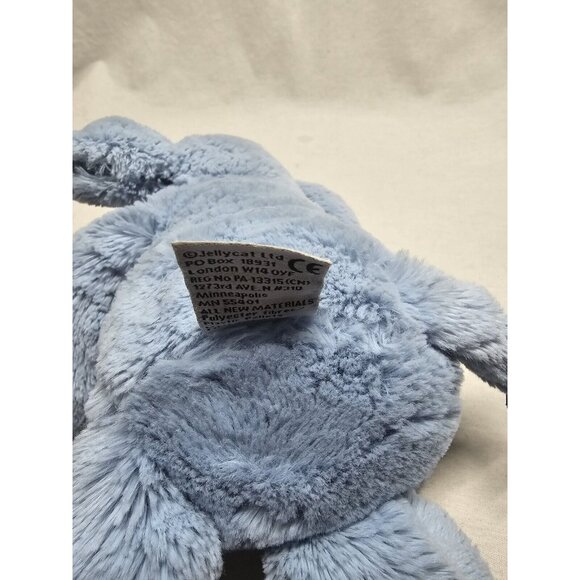 Jellycat Piper Blue Elephant Plush Stuffed Animal Beanbag Toy 12"- Retired - Picture 5 of 7